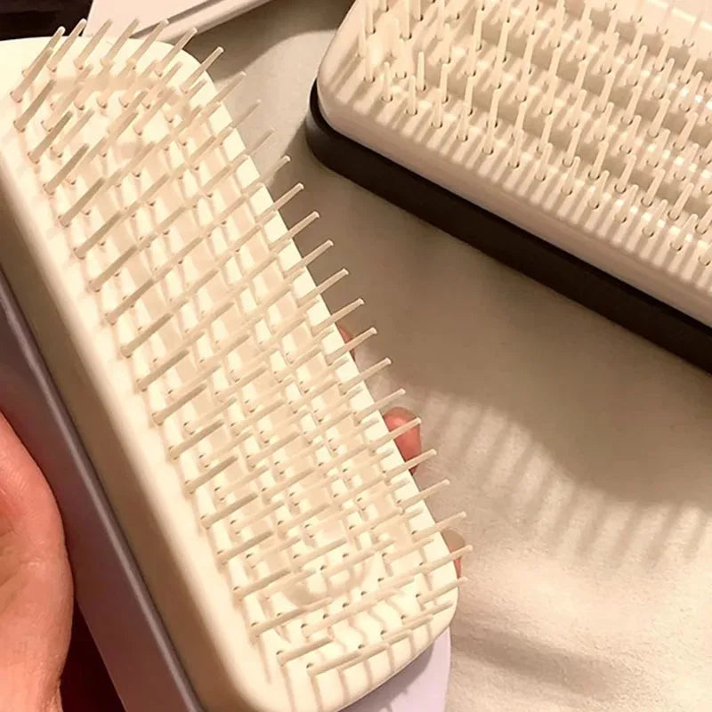 Rotatable Self Cleaning Hair Brush Massage Air Cushion Comb Magic Retractable Comb For Women Anti-static Hair Smoothing Comb